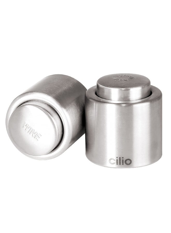 Cilio Stainless Steel Champagne Sealer, Bottle Stopper for Sealing Champagne Bottles Large - Image 3